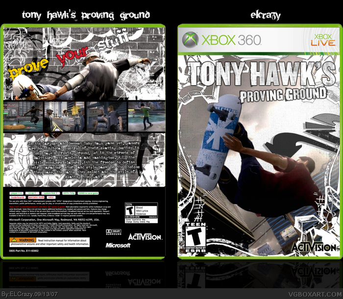 Tony Hawk's Proving Ground box art cover