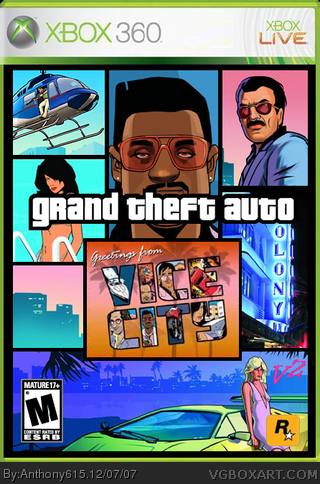 Grand Theft Auto Vice City box cover