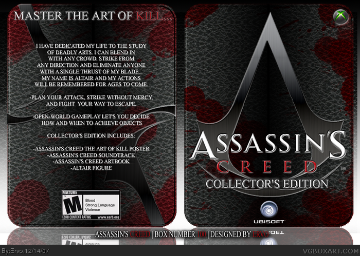 Assassin's Creed: Limited Collector's Edition box art cover