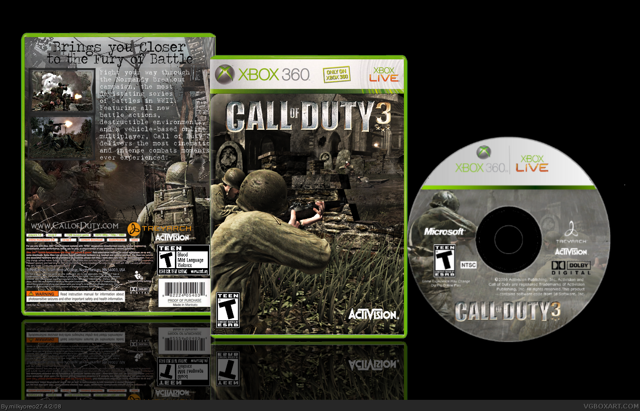 Call of Duty 3 box cover