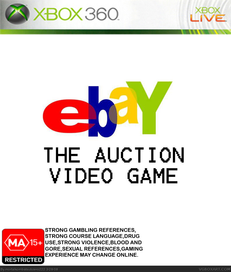 EBAY : The Auction Video Game box cover