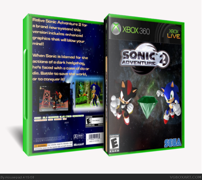 how to unlock 2 player on sonic adventure on xbox 360