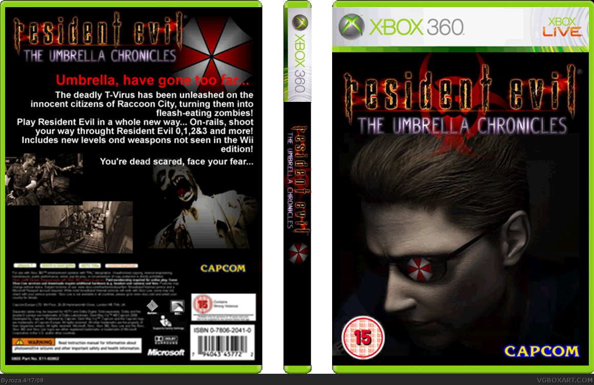 Resident Evil: The Umbrella Chronicles box cover