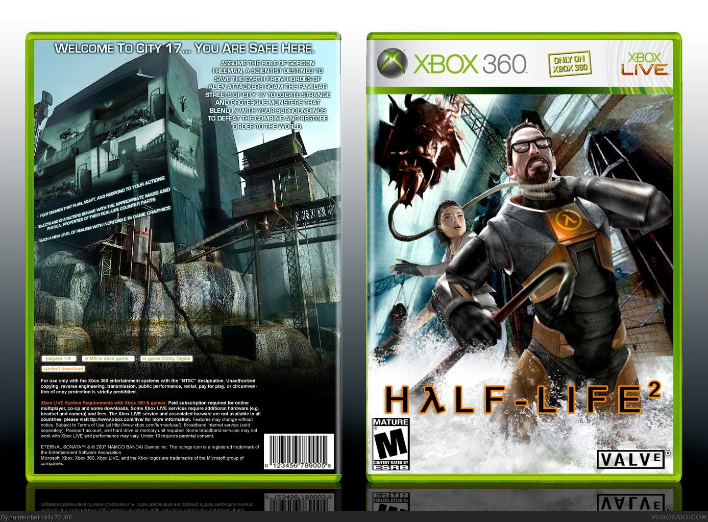 Half Life 2 box cover