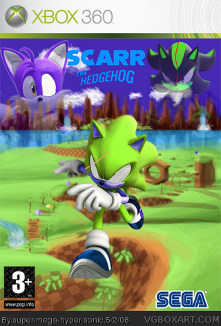 Scarr The Hedgehog box art cover