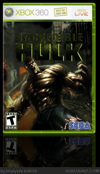 The Incredible Hulk box cover