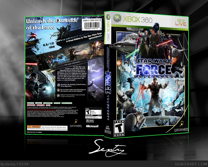 Star Wars: The Force Unleashed box art cover