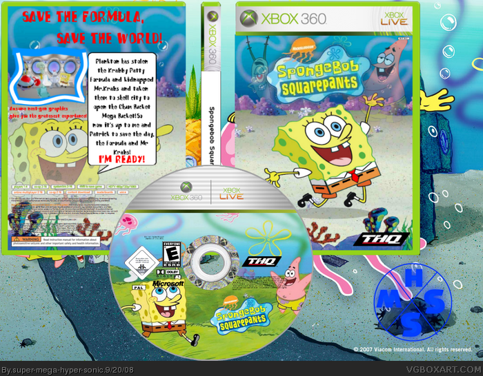 SpongeBob squarepants box art cover