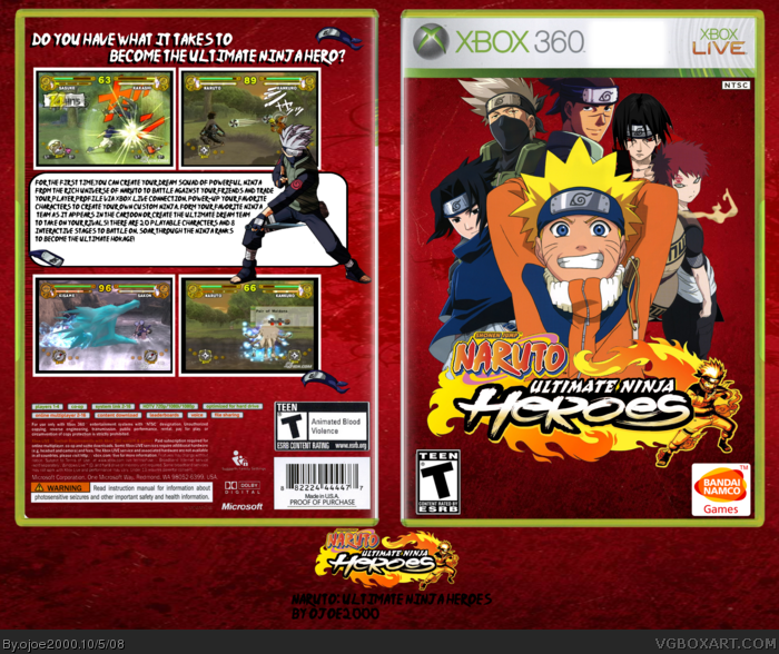 Naruto: Ultimate Ninja Heroes box art cover