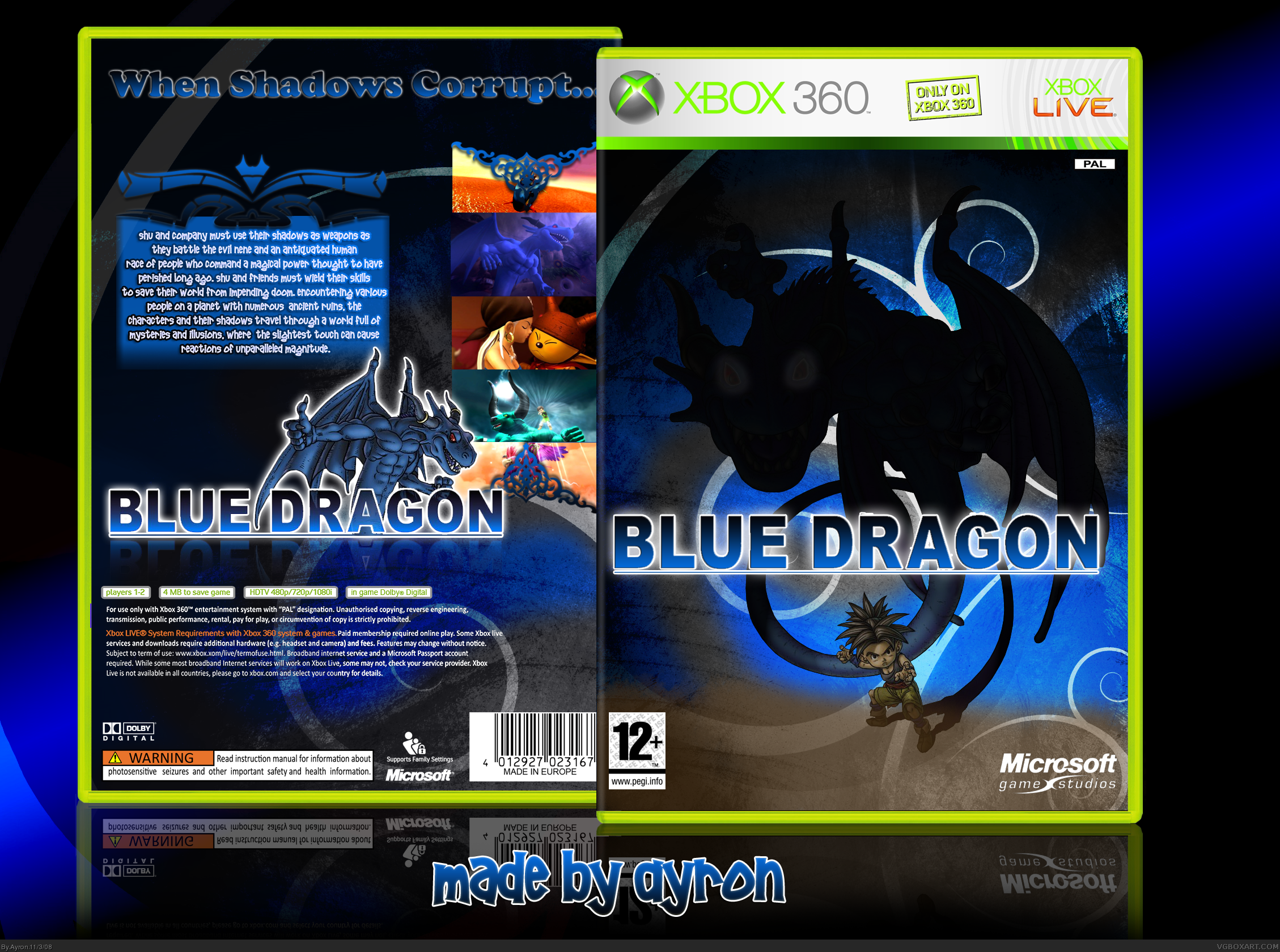 Blue Dragon box cover