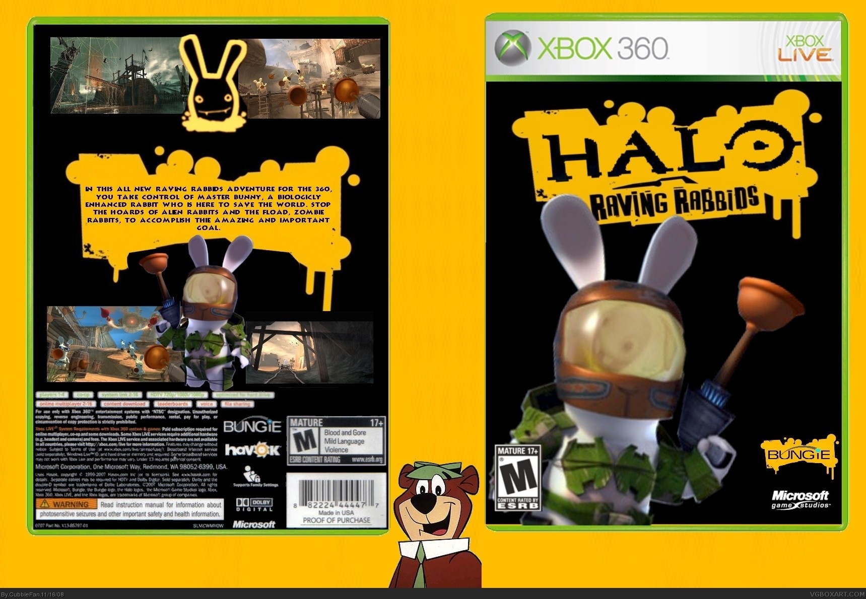 Halo: Raving Rabbids box cover