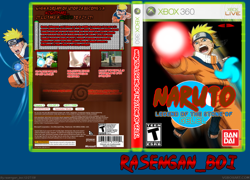 Naruto: Legend of the Stone of Gelel box cover