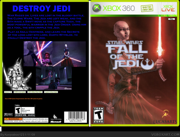 Star Wars: Fall of the Jedi box art cover