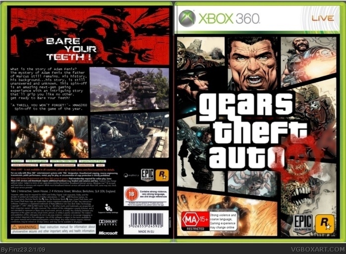 Gears Theft Auto box art cover