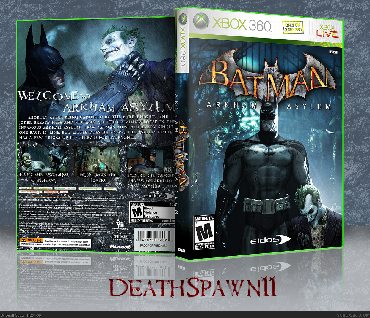Batman: Arkham Asylum box cover