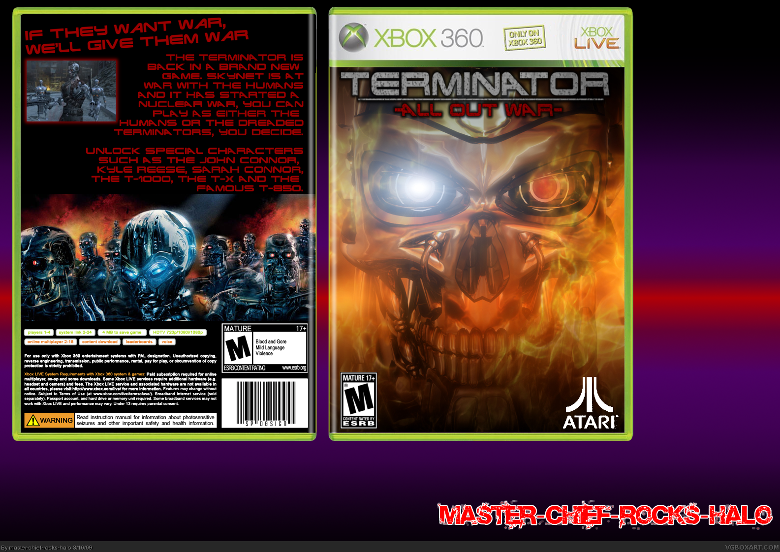 Terminator - All Out War box cover