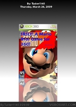 SRSLY! A Mario Bros. Game For 360? box cover