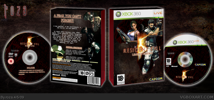 Resident Evil 5: Limited Edition box art cover