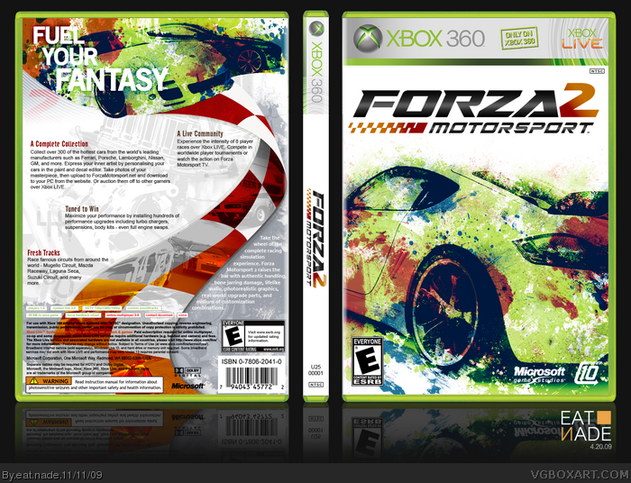 Forza Motorsport 2 box art cover