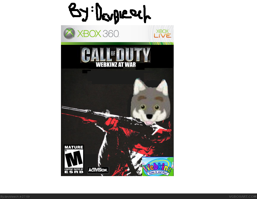 Call Of Duty: Webkinz at War box cover