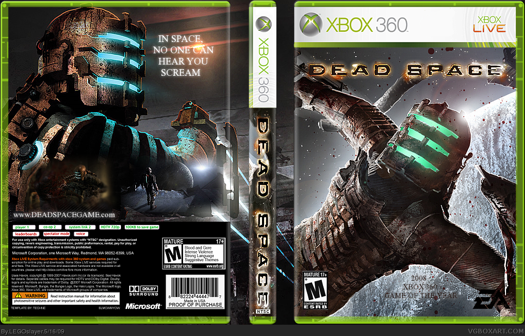 Dead Space Xbox 360 Box Art Cover by LEGOslayer