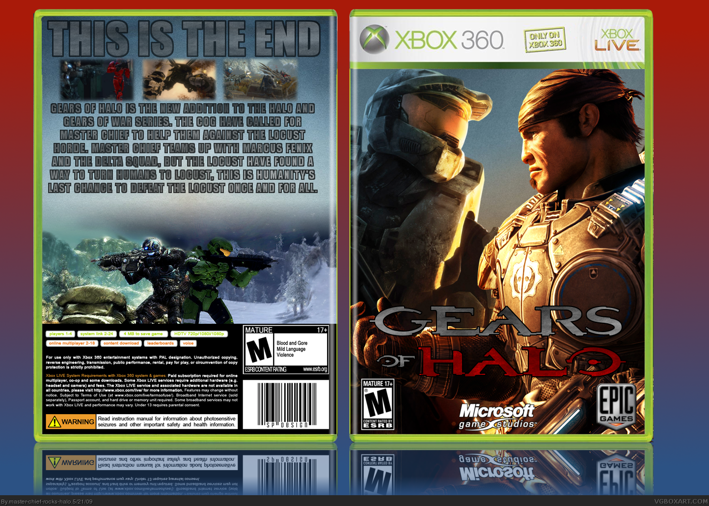 Gears Of Halo box cover