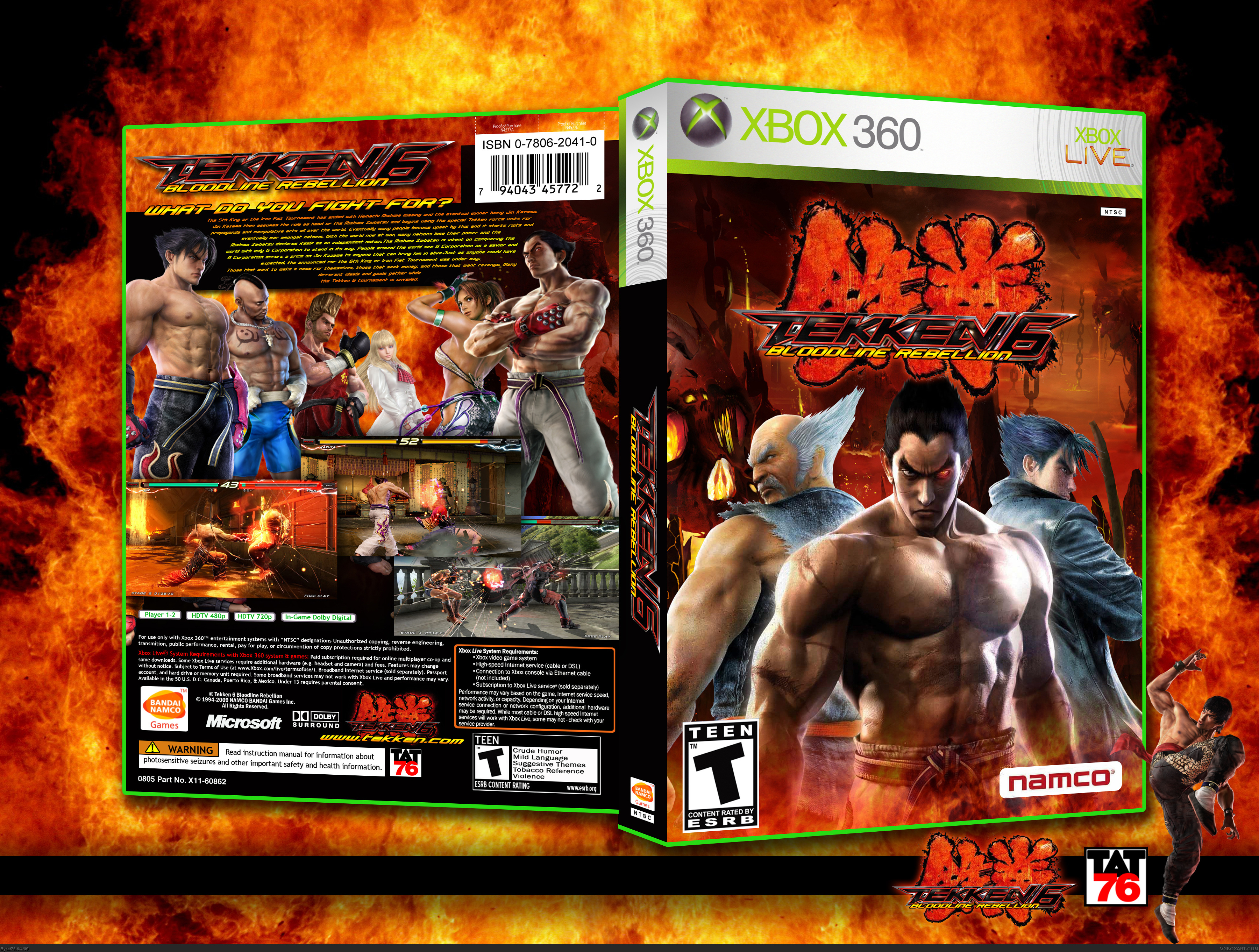 Tekken 6: Bloodline Rebellion box cover