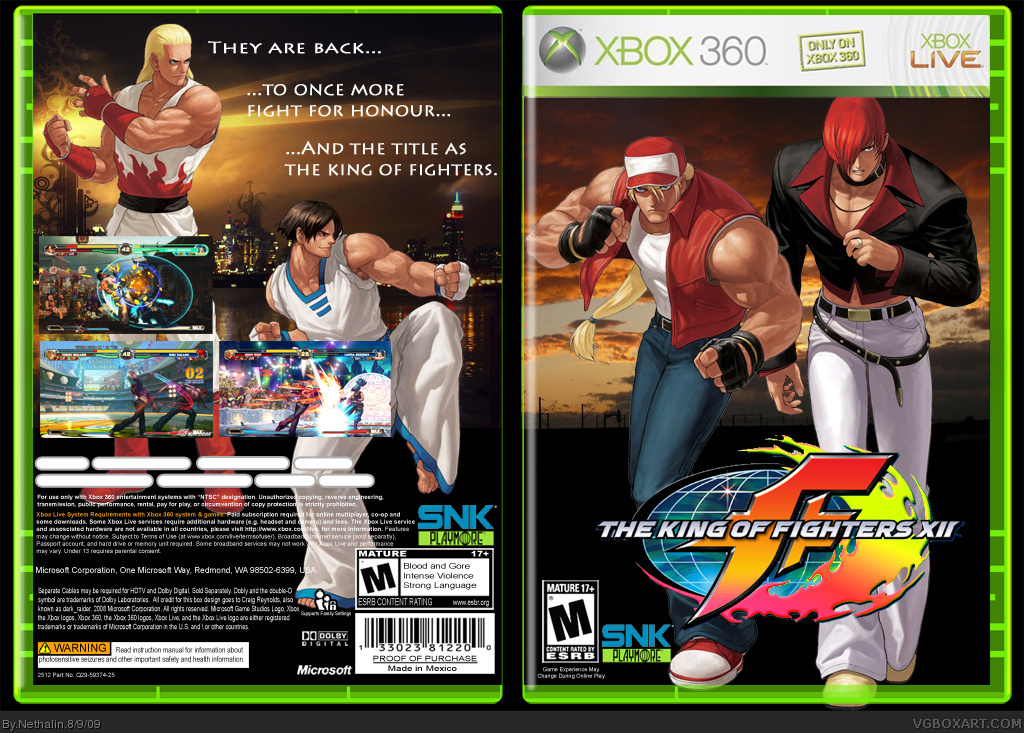 The king of  fighters XII box cover