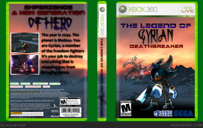 The Legend Of Gyrian: Deathbreaker box art cover
