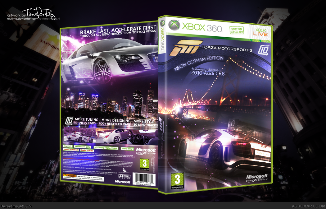 Forza Motorsport 3 box cover