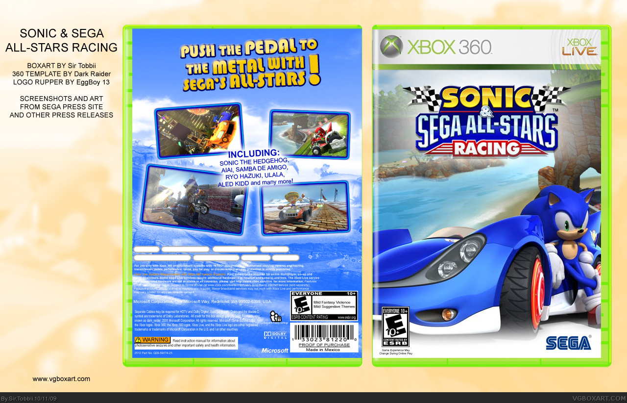 Sonic & Sega All-Star Racing box cover