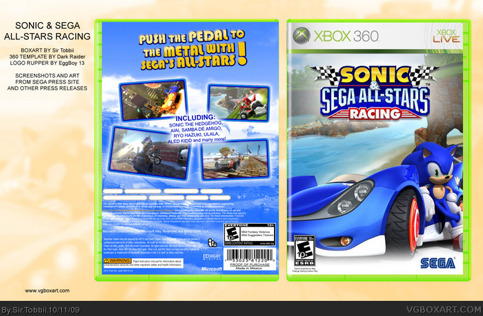 Sonic & Sega All-Star Racing box art cover