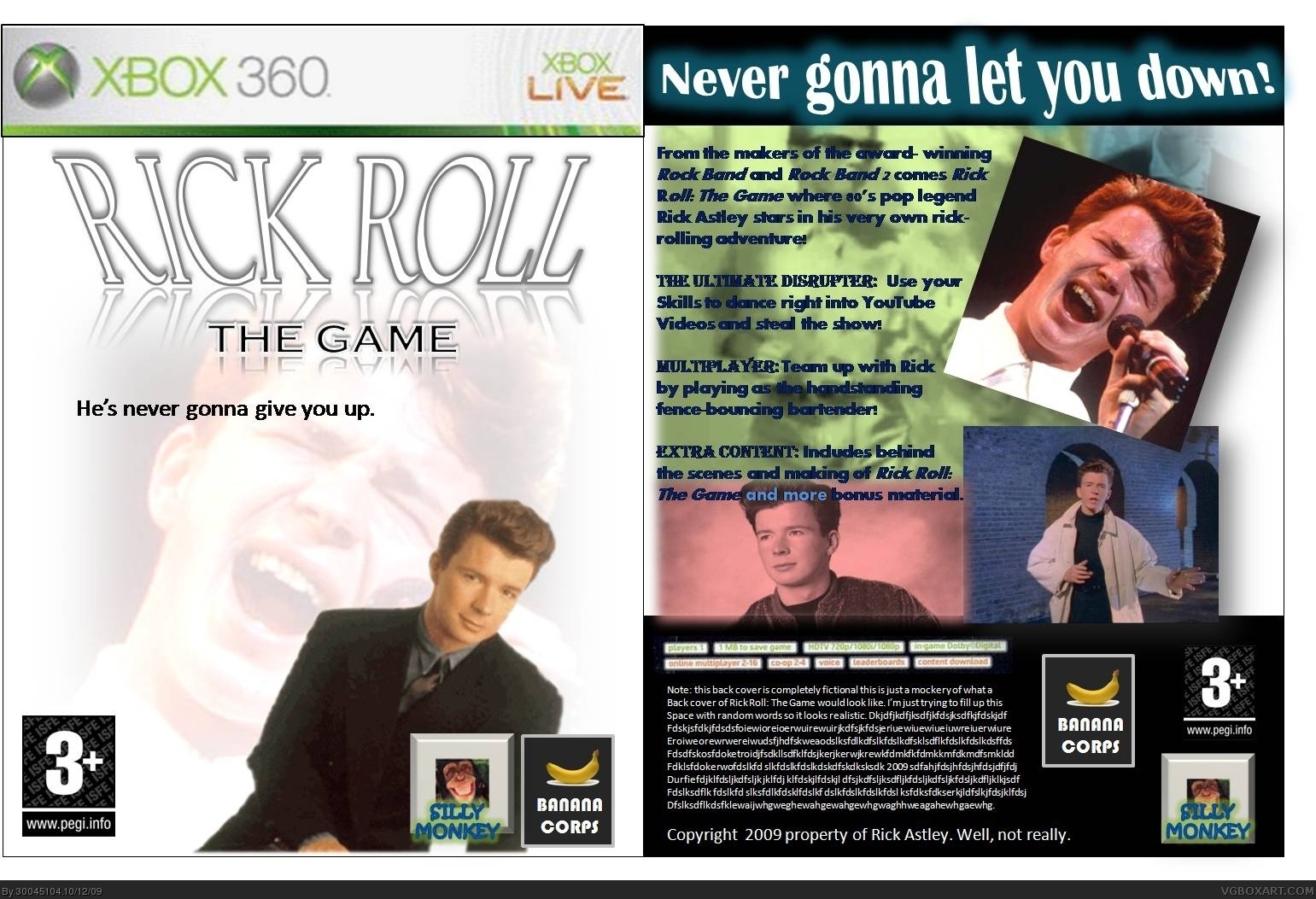 Rick Roll: The Game box cover