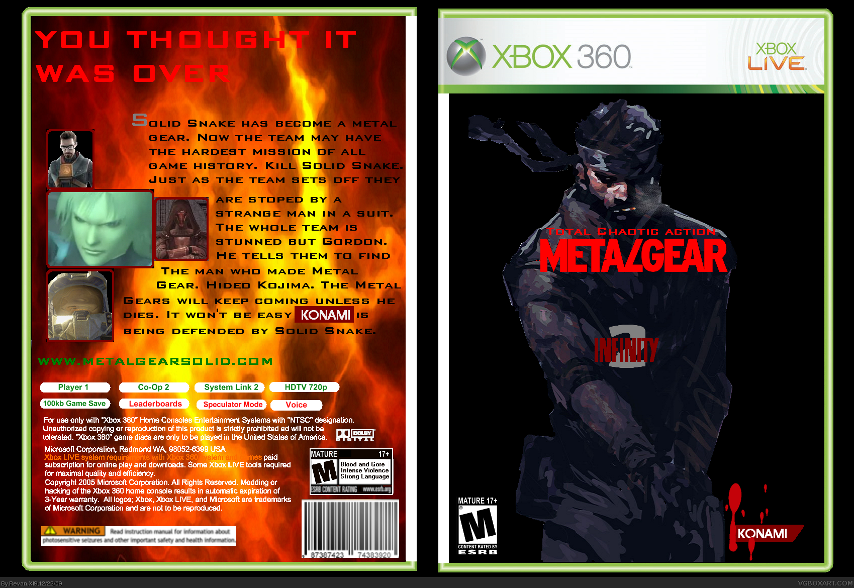 Metal Gear inifinty 2 box cover