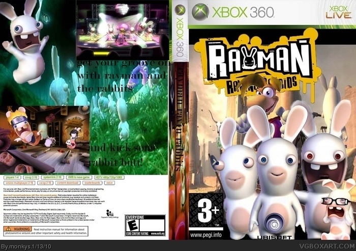 rayman raving rabbits box art cover