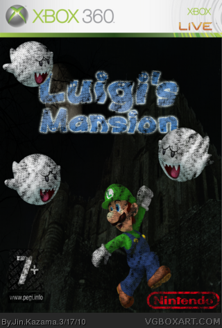 Luigi's Mansion XBOX 360 box art cover