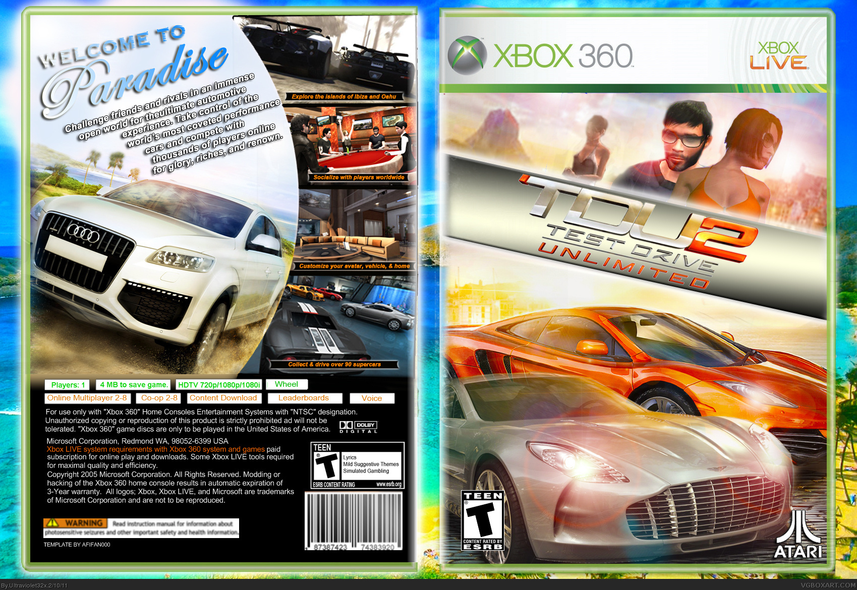 Test Drive Unlimited 2 box cover