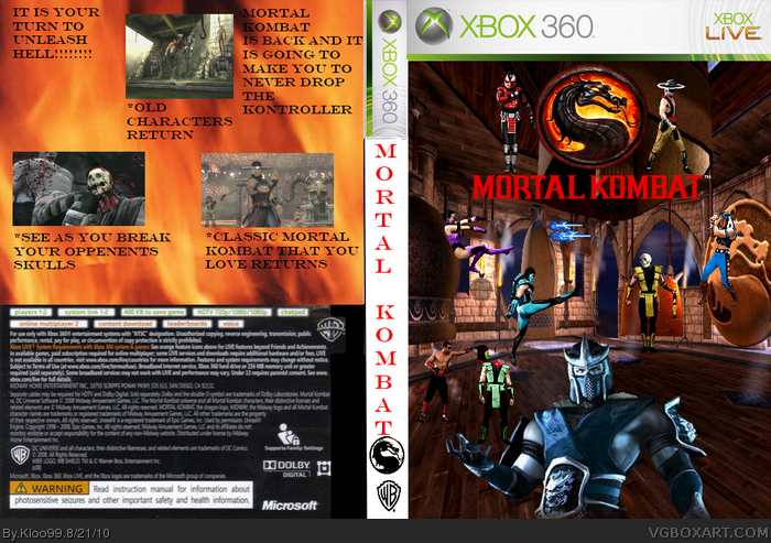 Mortal Kombat Rebirth box art cover