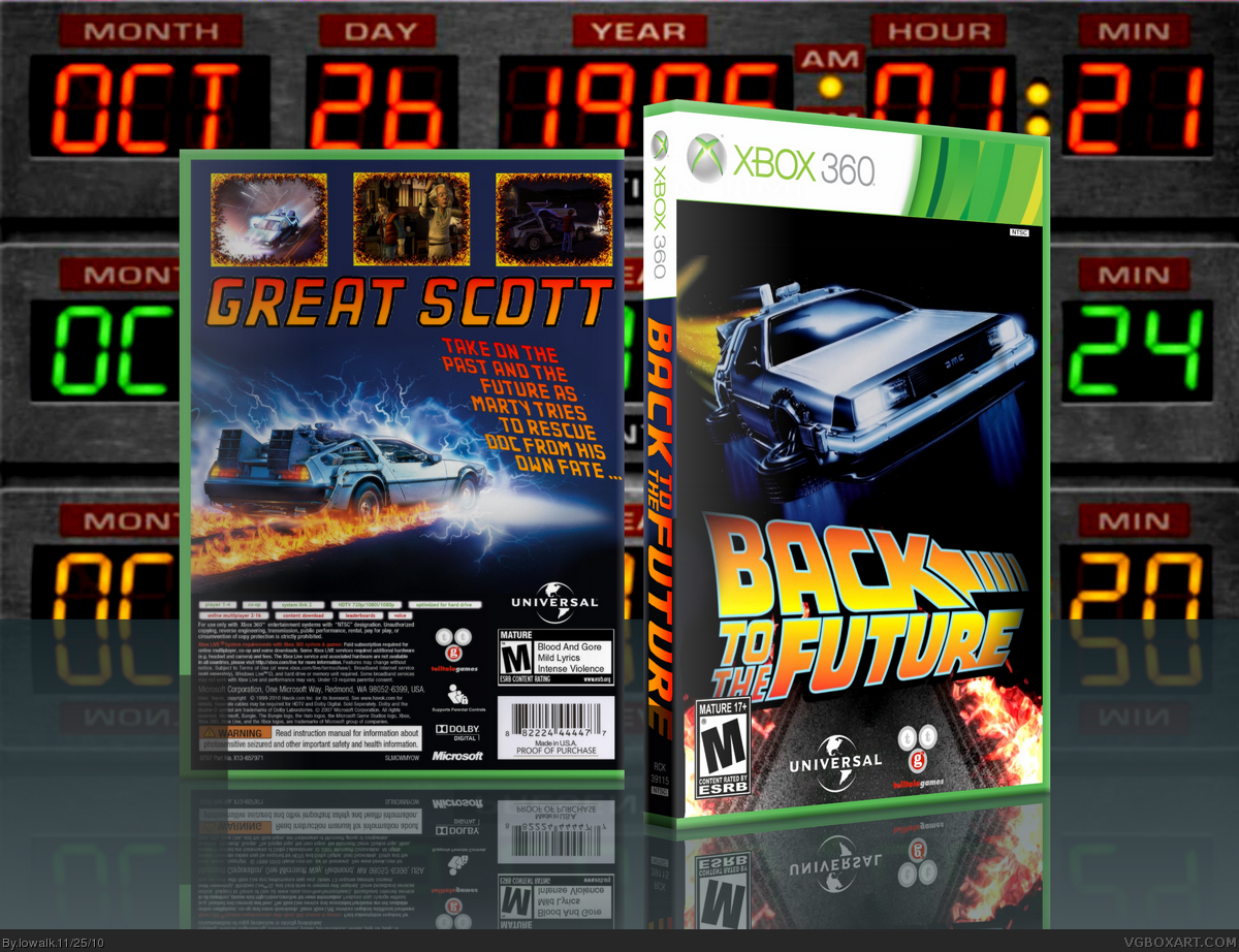 Back To The Future: The Game box cover
