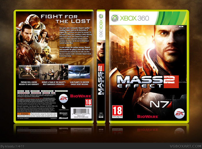 Mass Effect 2 box art cover