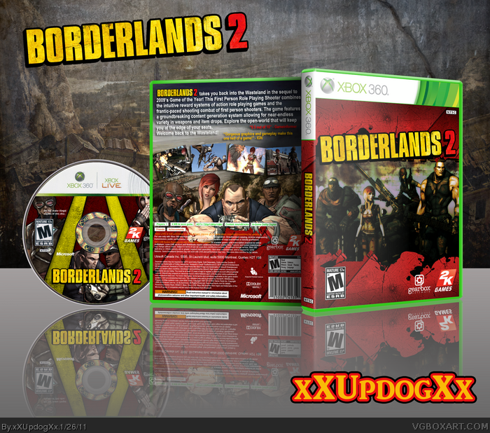 Borderlands 2 box art cover