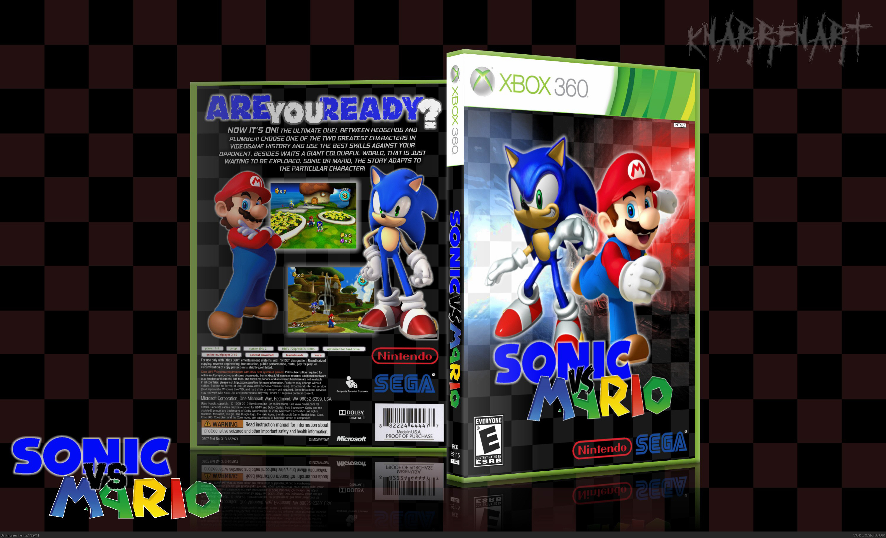 Sonic vs. Mario box cover