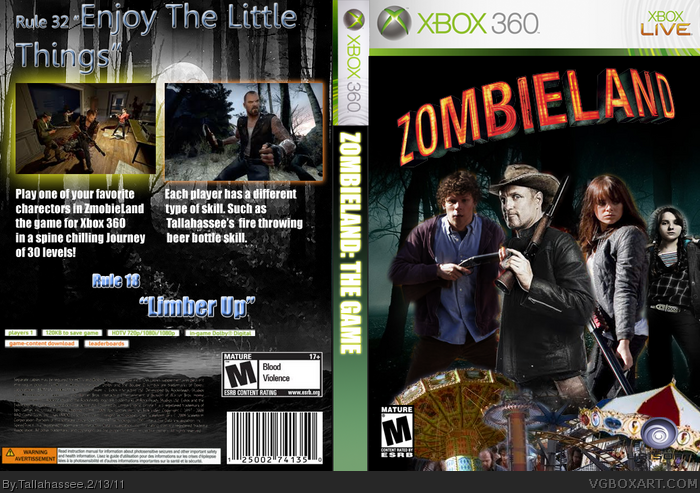 Zombieland: The Game box art cover