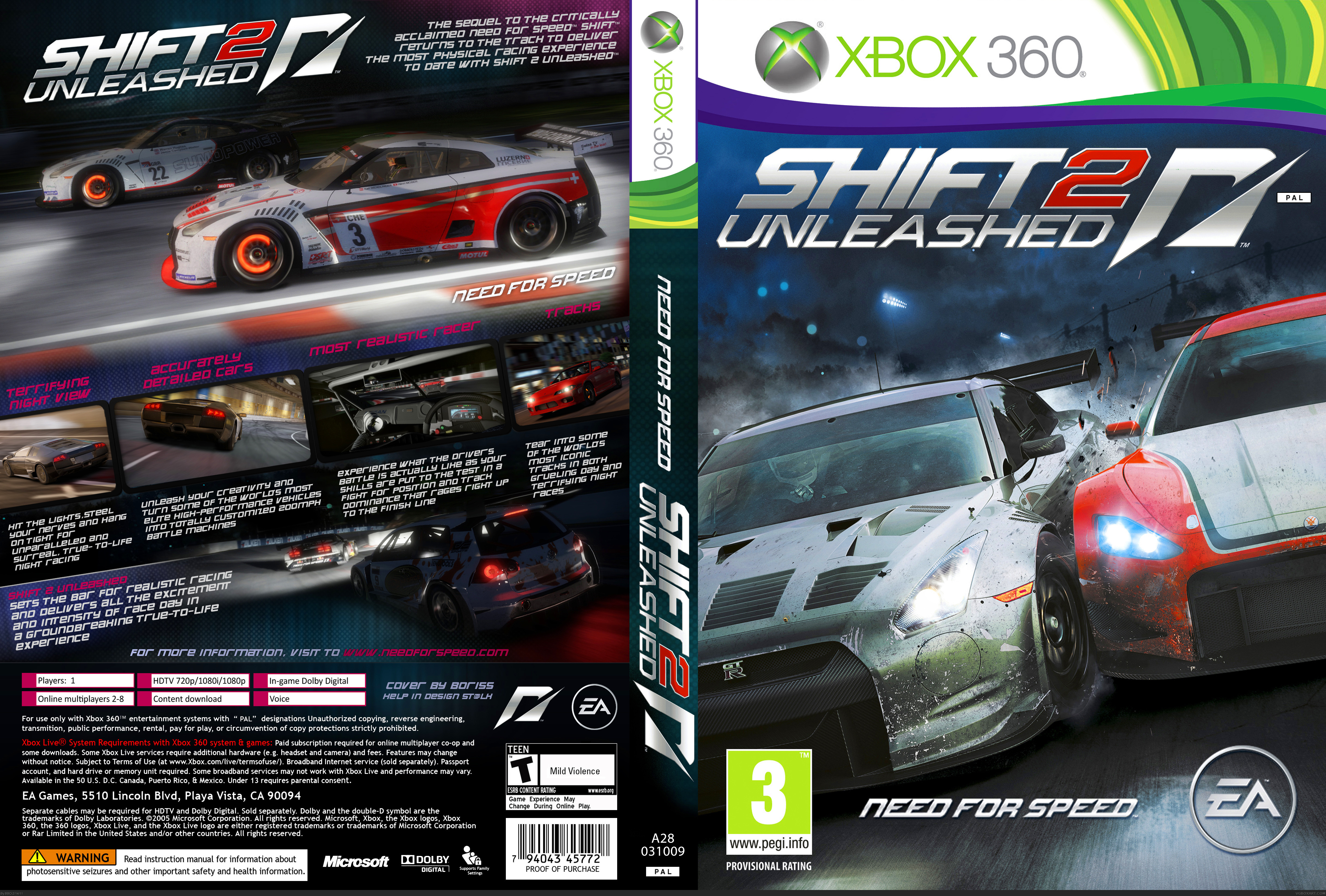 Need for Speed: Shift 2 Unleashed box cover