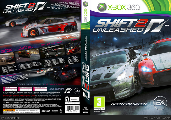 Need for Speed: Shift 2 Unleashed box art cover