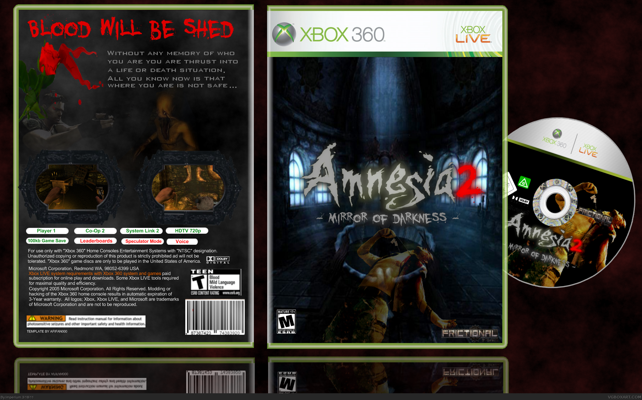 Amnesia 2 -Mirror of darkness- box cover