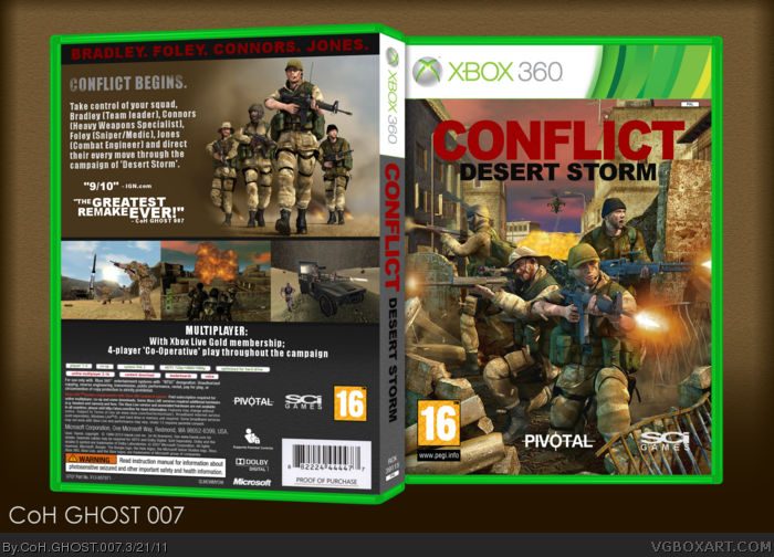 Conflict: Desert Storm box art cover