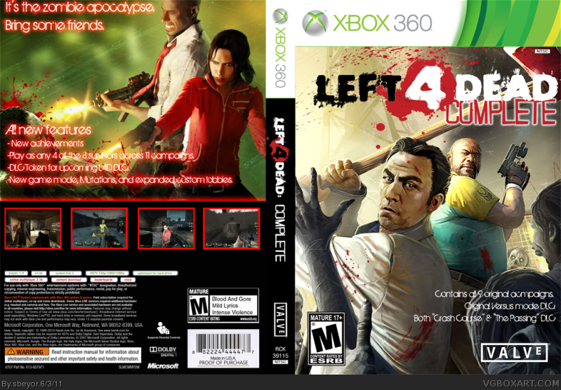 Left 4 Dead: Collection box cover