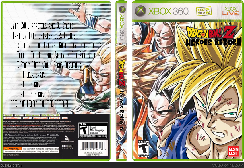 Dragon Ball Z Heroes Reborn box cover