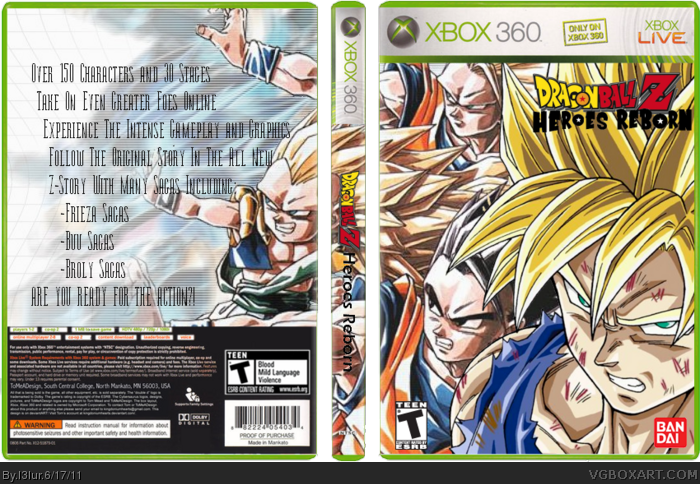 Dragon Ball Z Heroes Reborn box art cover